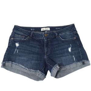 DL1961 RENEE DENIM ROLLED CUFF SHORTS 28‎